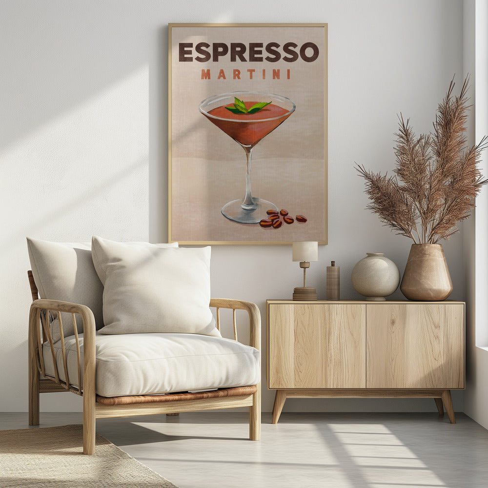 Espresso Martini Cocktail Bar Dekor | Poster