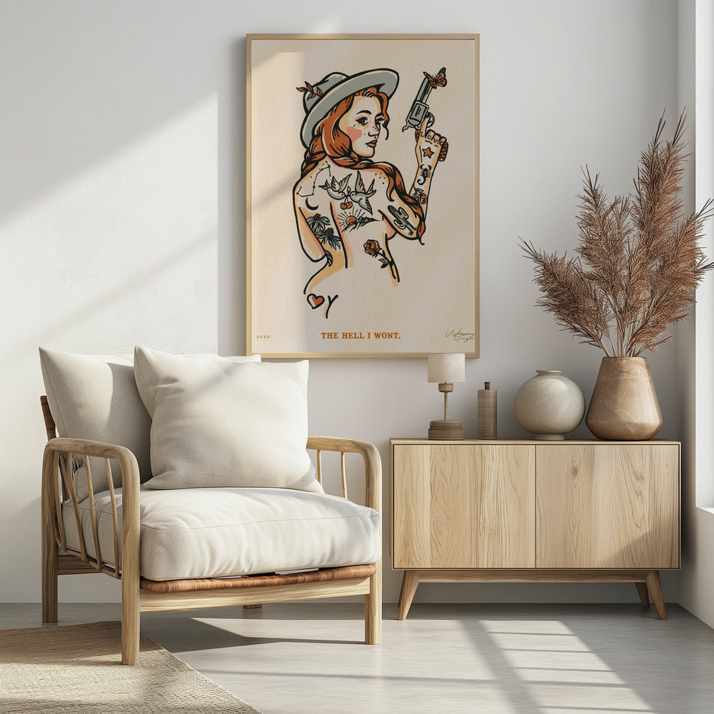 Zum Teufel, ich werde nicht drucken 16x20 | Poster
