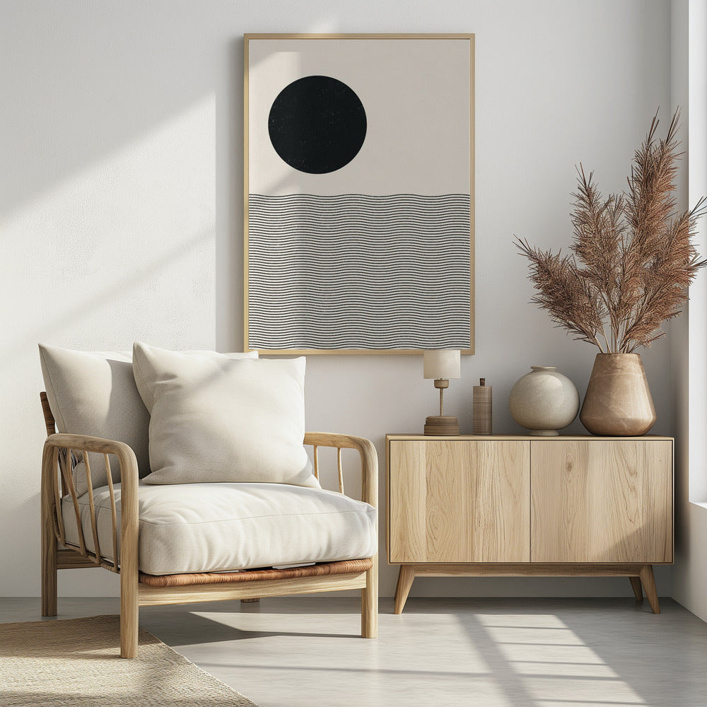 Holzschnitt Ozean | Poster