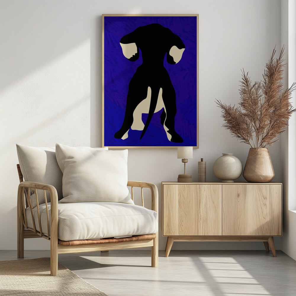 Blauer Hintergrund | Poster
