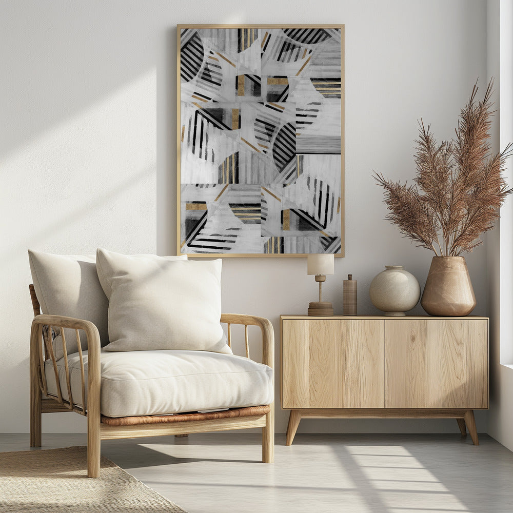 Abstrakte Rückseite Weißgold1 | Poster