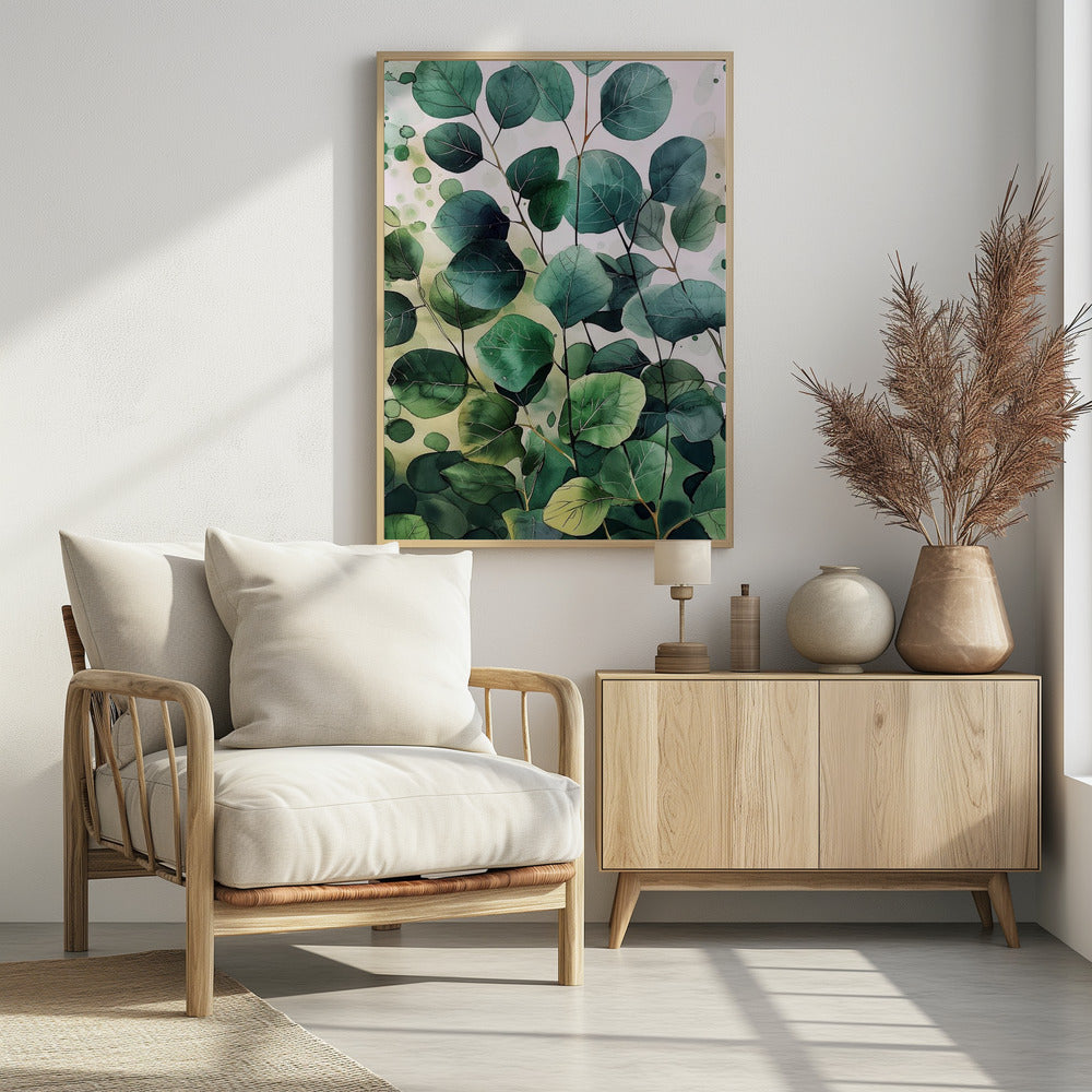 Natur Blumen und Blätter Aquarellkunst (9) | Poster