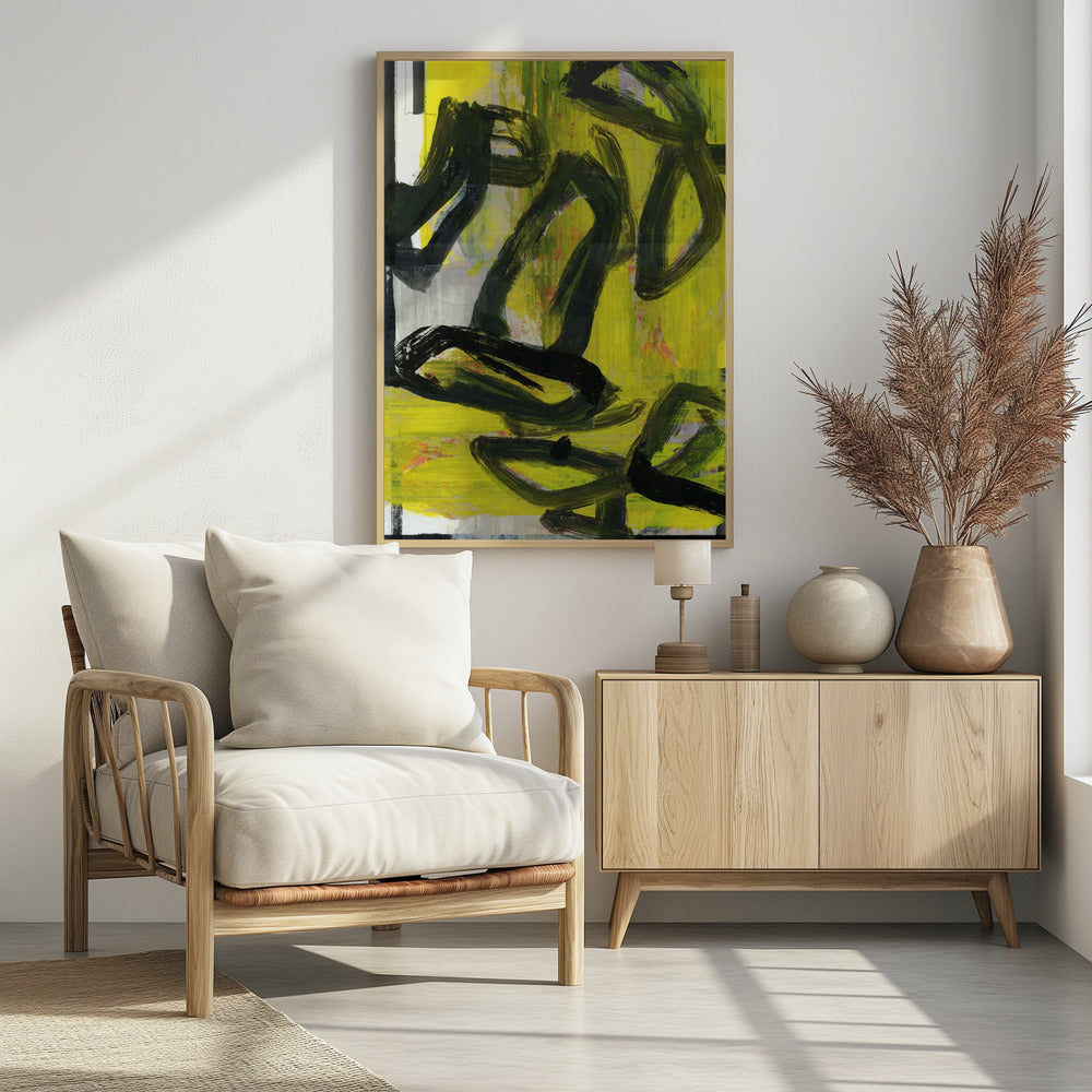 Gelbes Abstrakt Nr. 4 | Poster