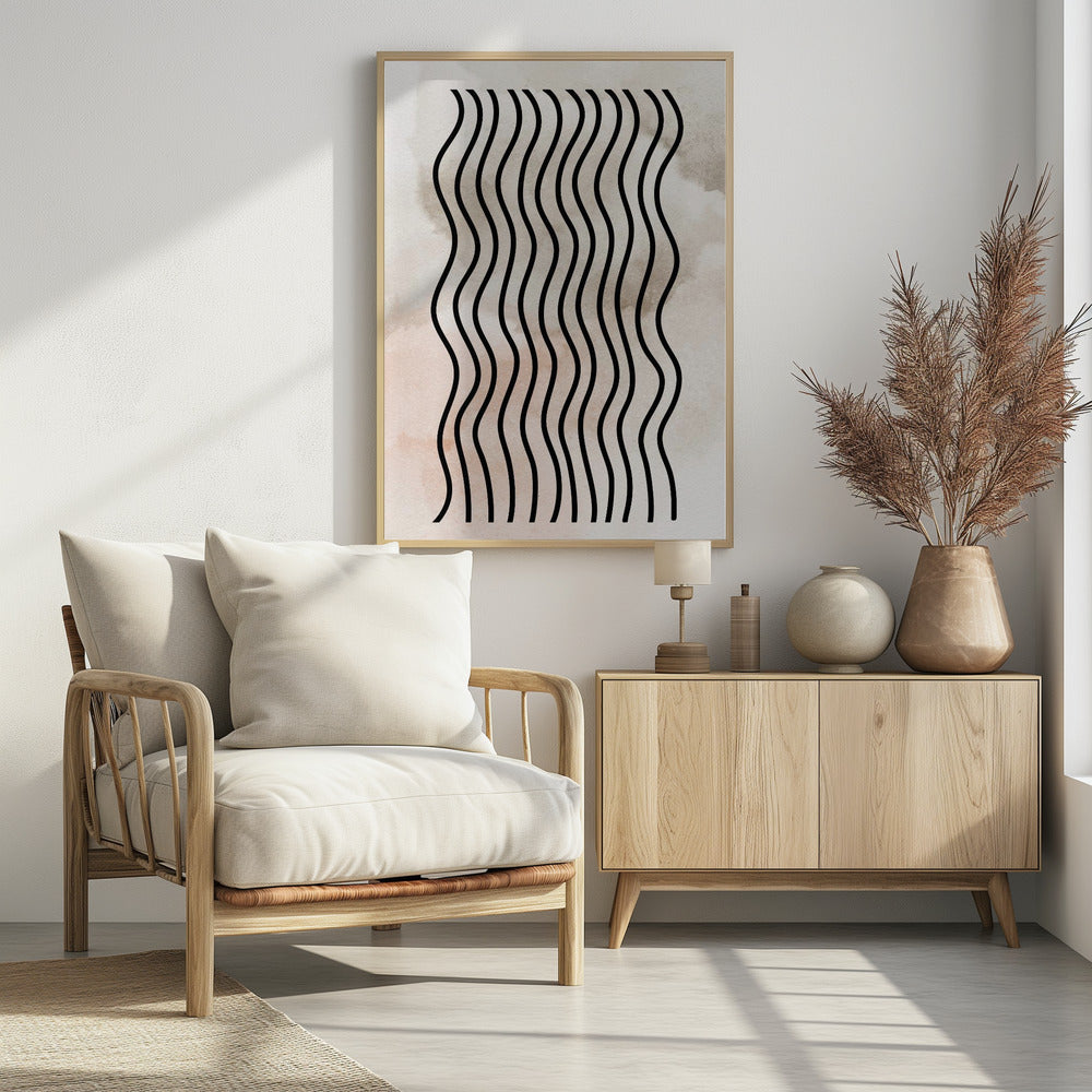 Geschwungene Rhythmuslinien | Poster