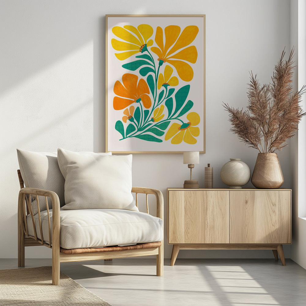 Königliche Sonnenblumen | Poster