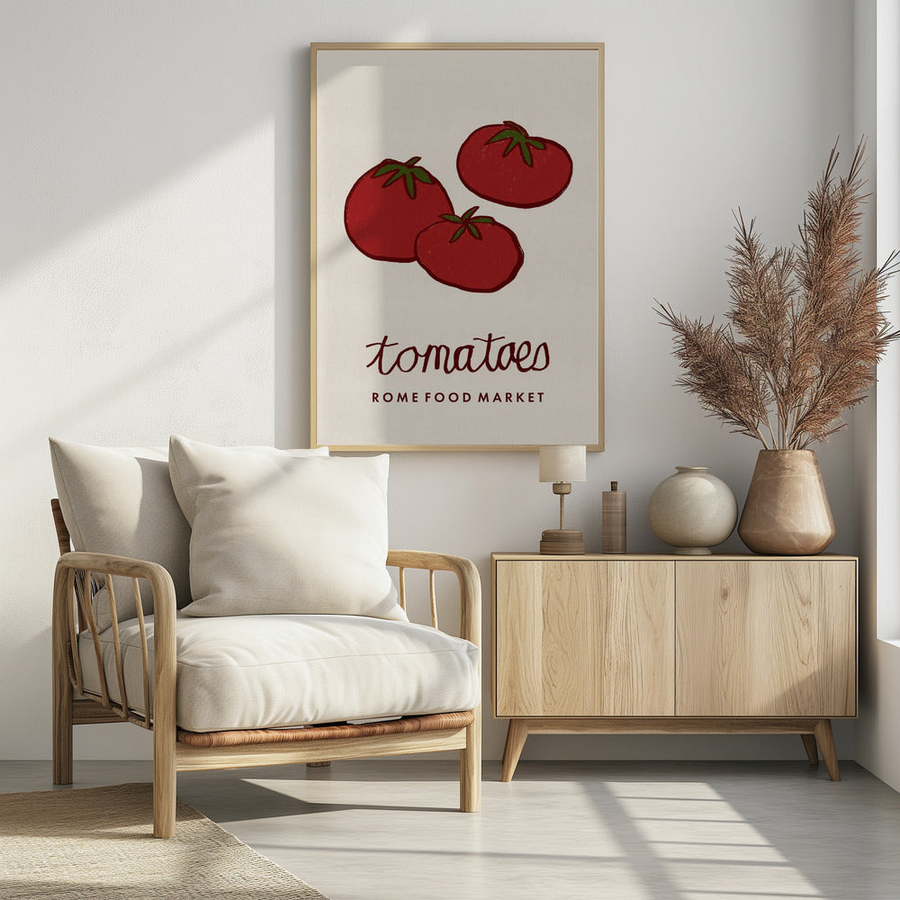 Food Art - Tomaten Rom Lebensmittelmarkt | Poster