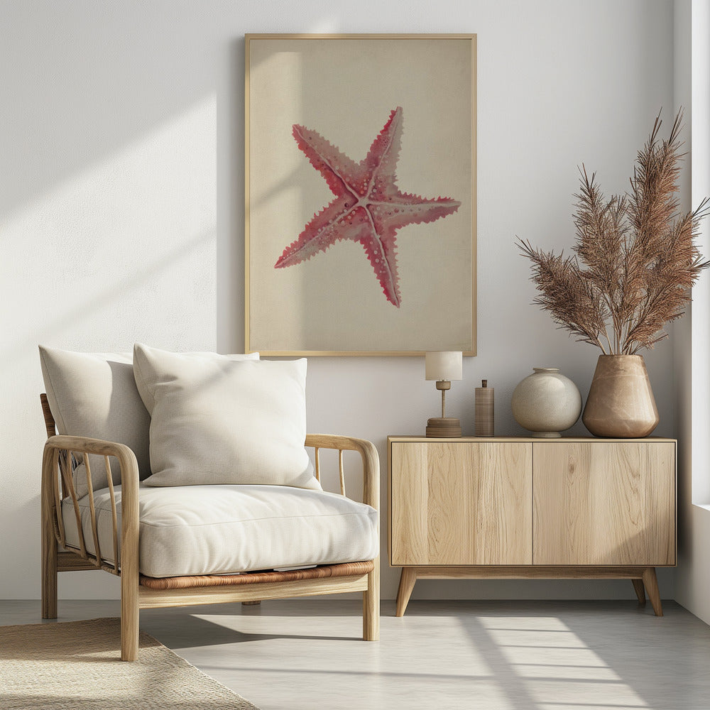 Vintage Seestern-Malerei | Poster