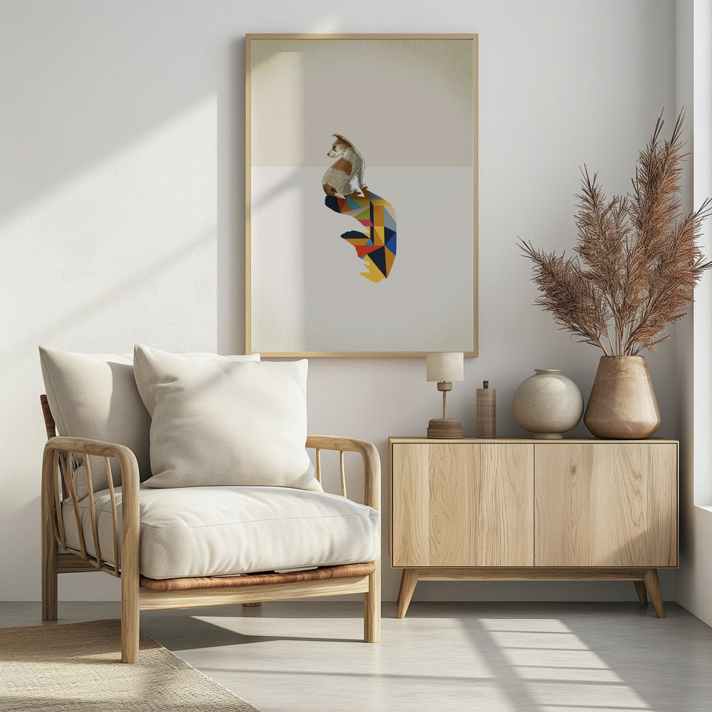 Gehender Schatten, Hund | Poster