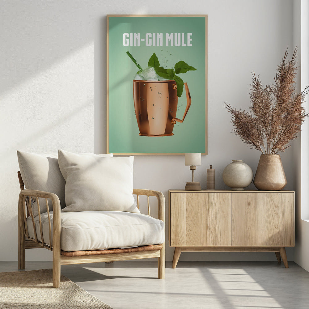 Gin Gin Mule Kupfer | Poster