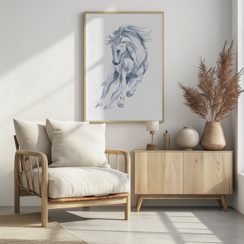Pferd läuft abstrakt | Poster