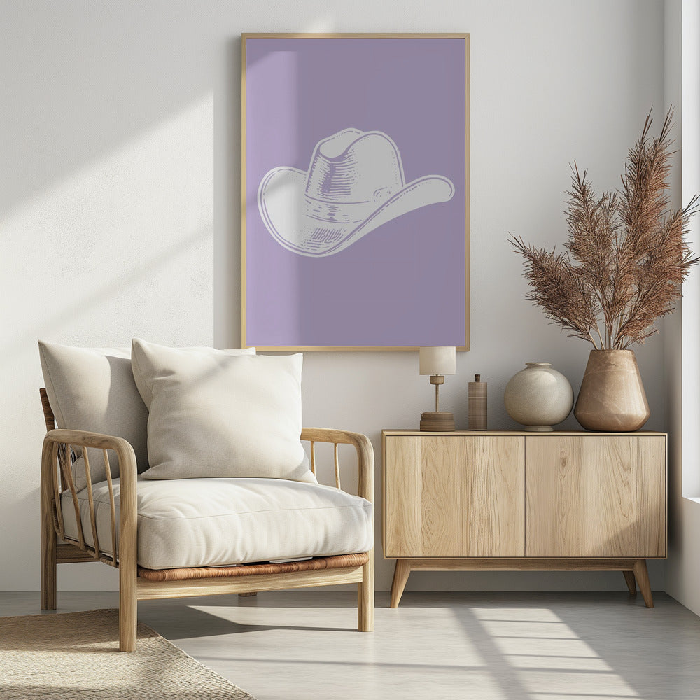 Lila Cowboyhut | Poster