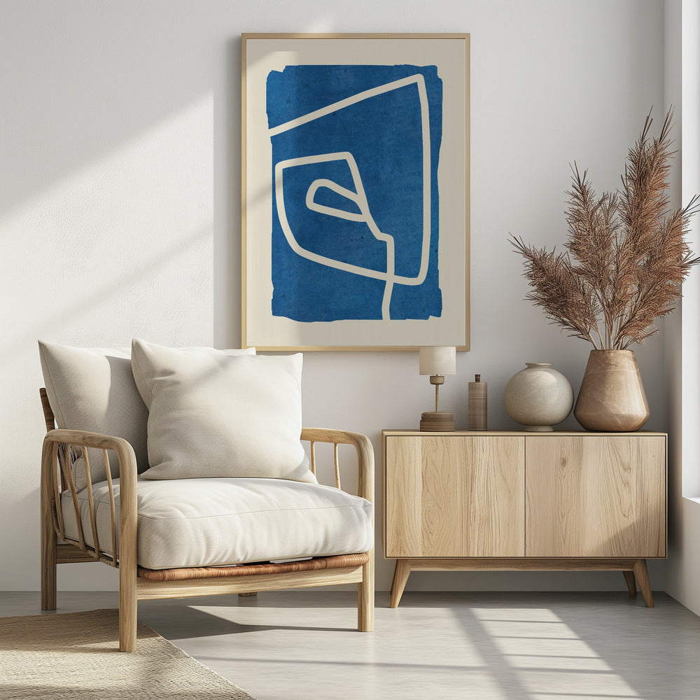 Blauer Spiraltanz | Poster