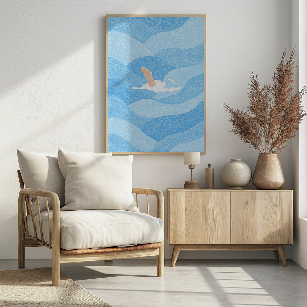Wellengebundene Flucht | Poster