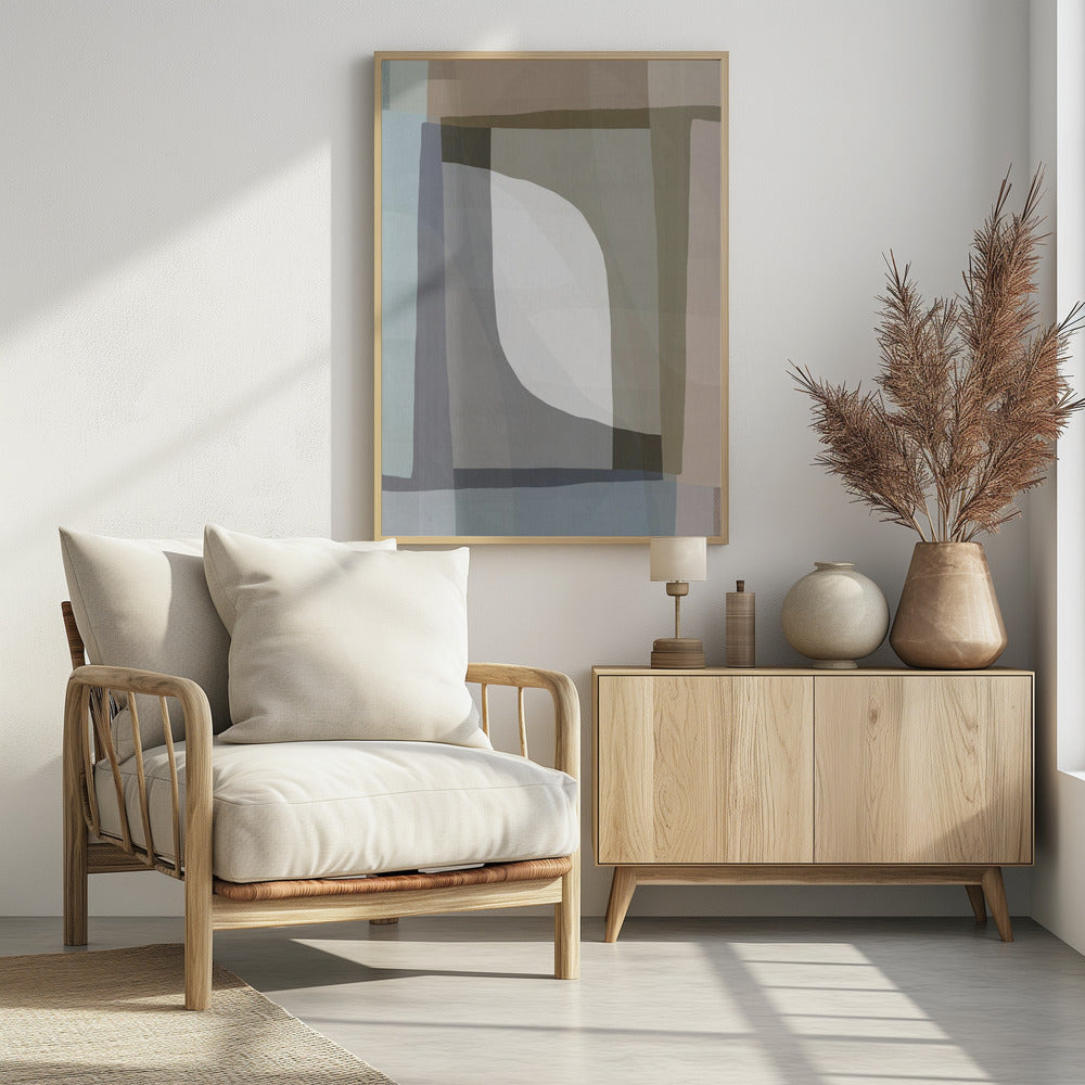 Gedämpfter geometrischer Fluss | Poster