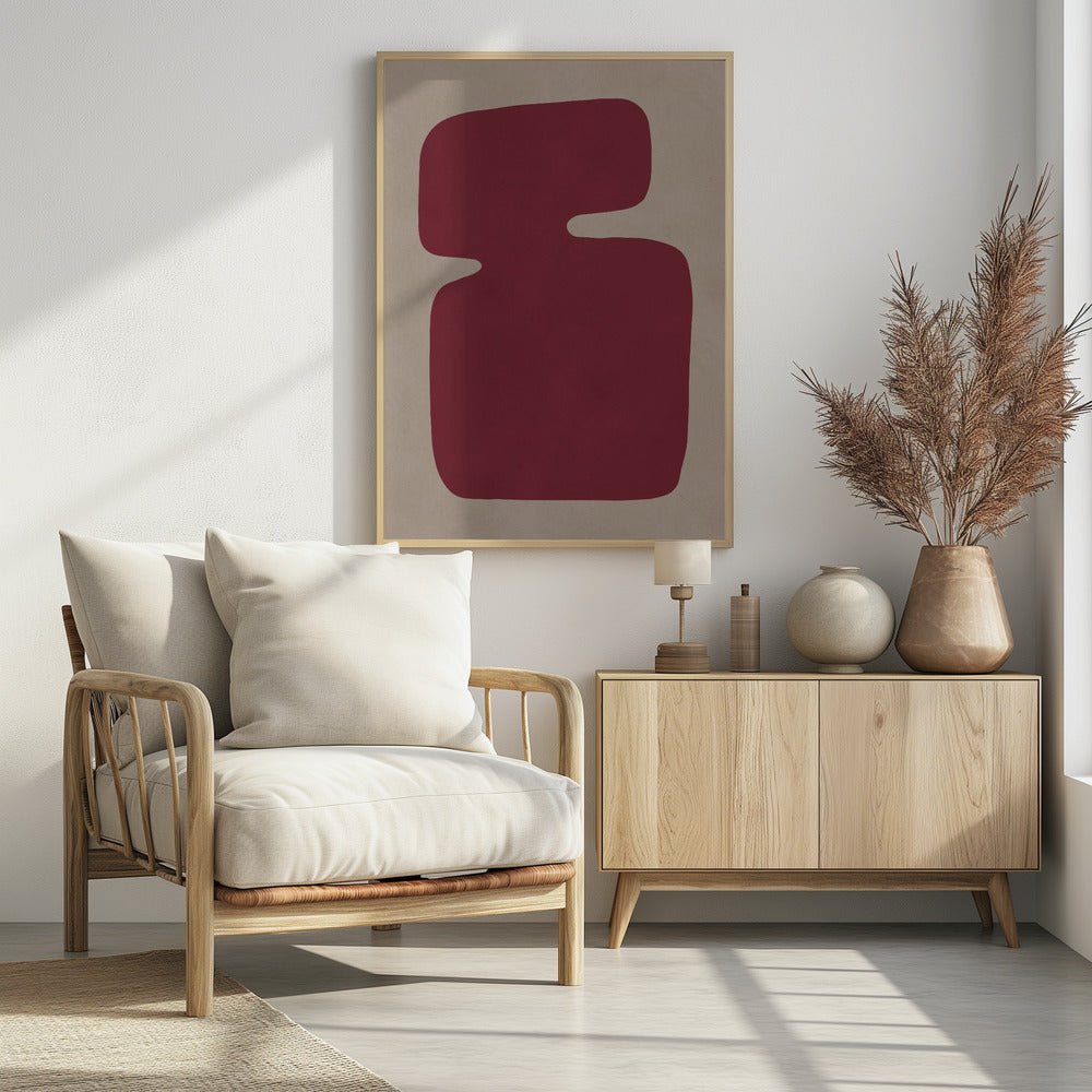 Purpurrote Silhouette | Poster