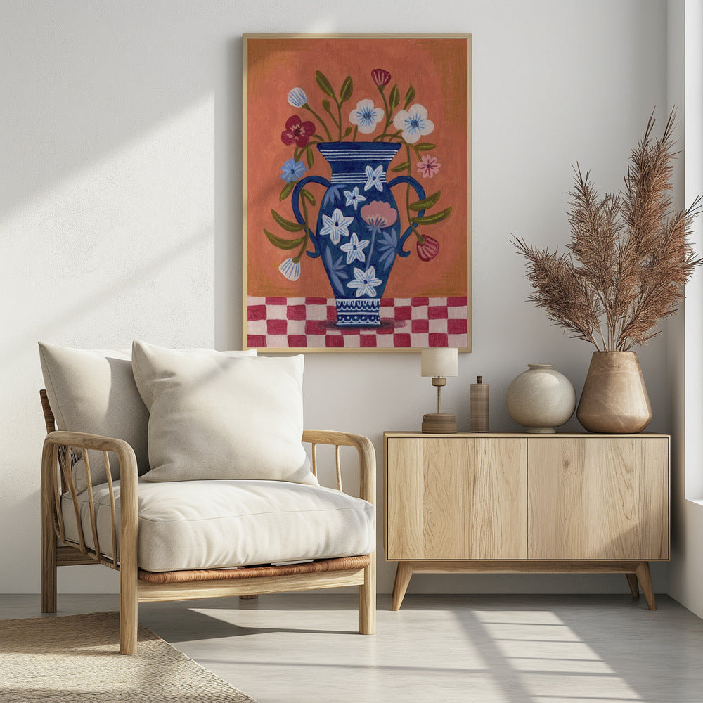 Vase Wildblumenstrauß | Poster