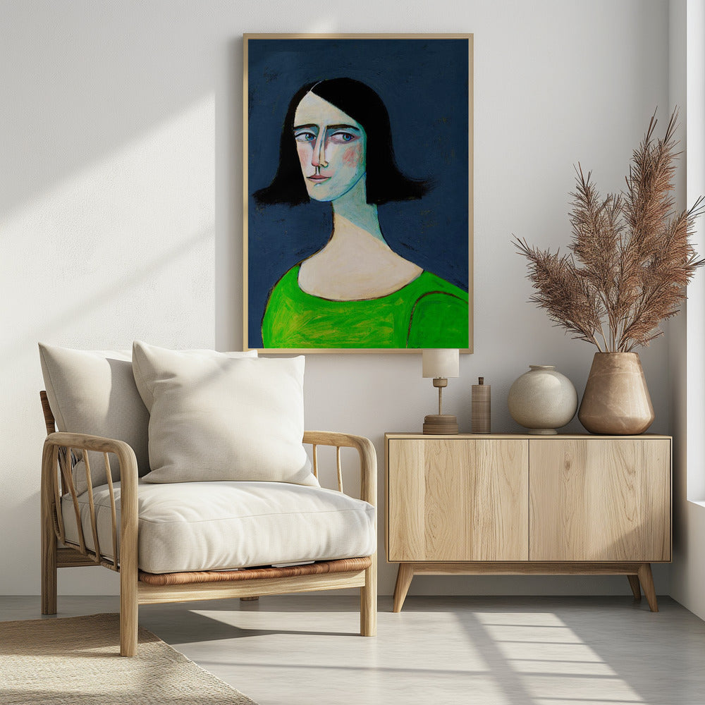 Frauenporträt – Schau niemals zurück | Poster