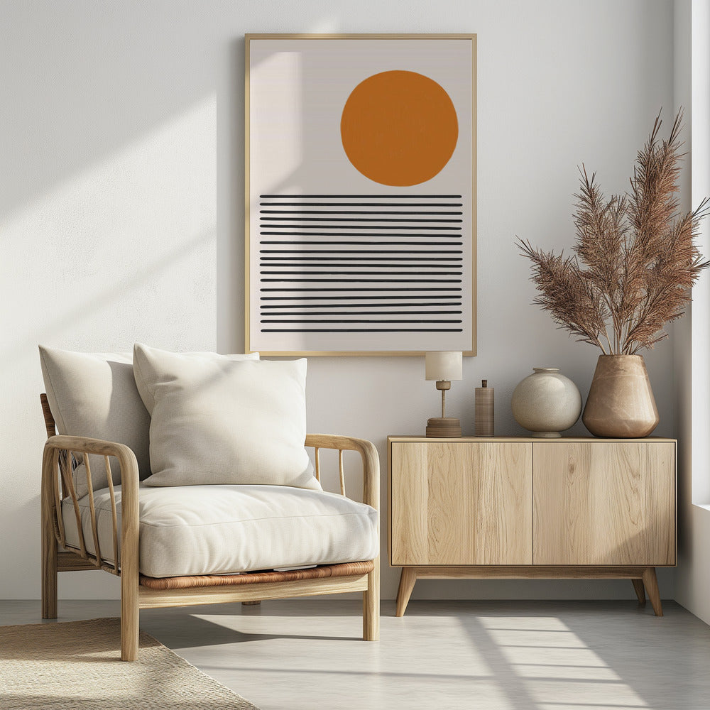 Minimalistische Meereslandschaft | Poster