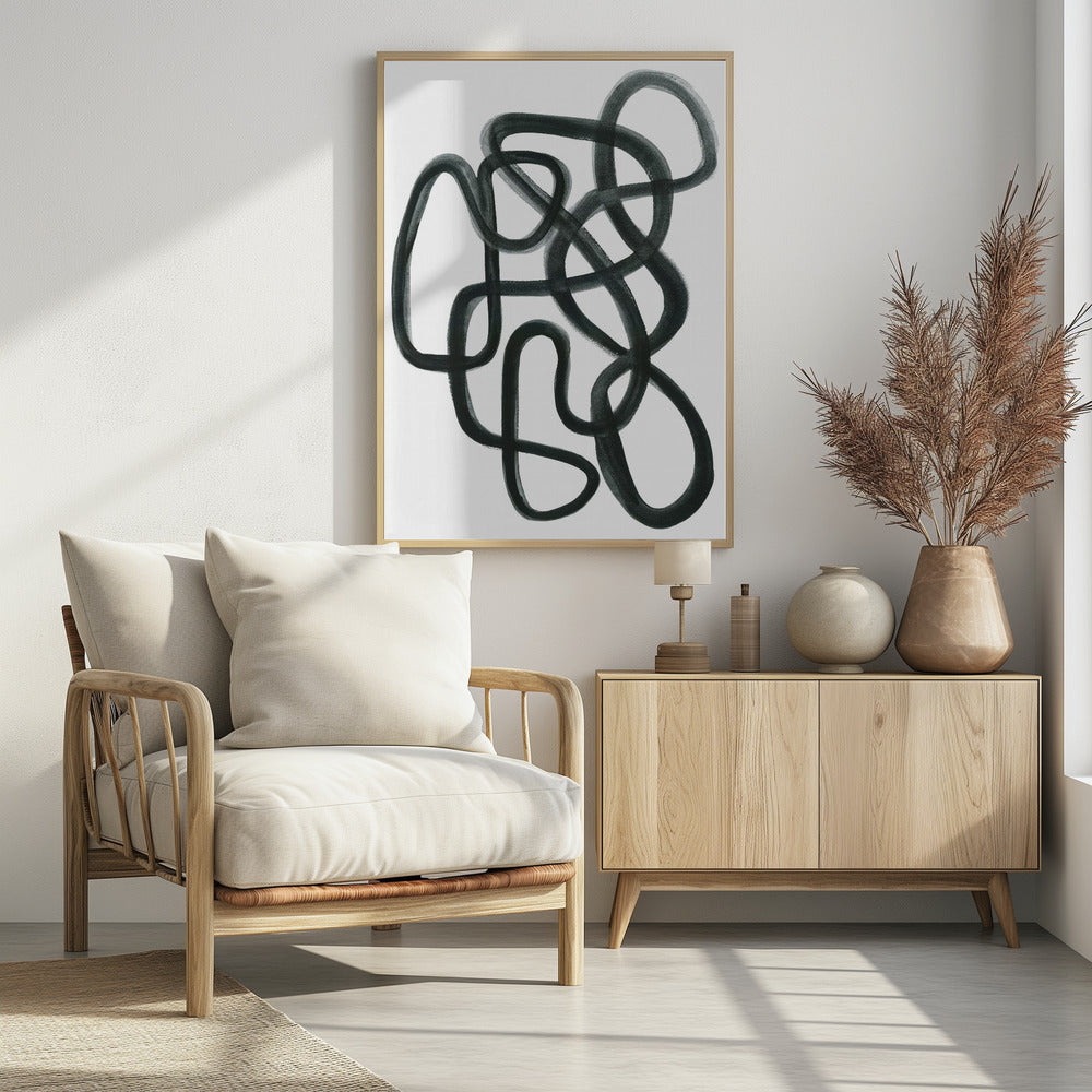 Abstrakt in Schwarz | Poster