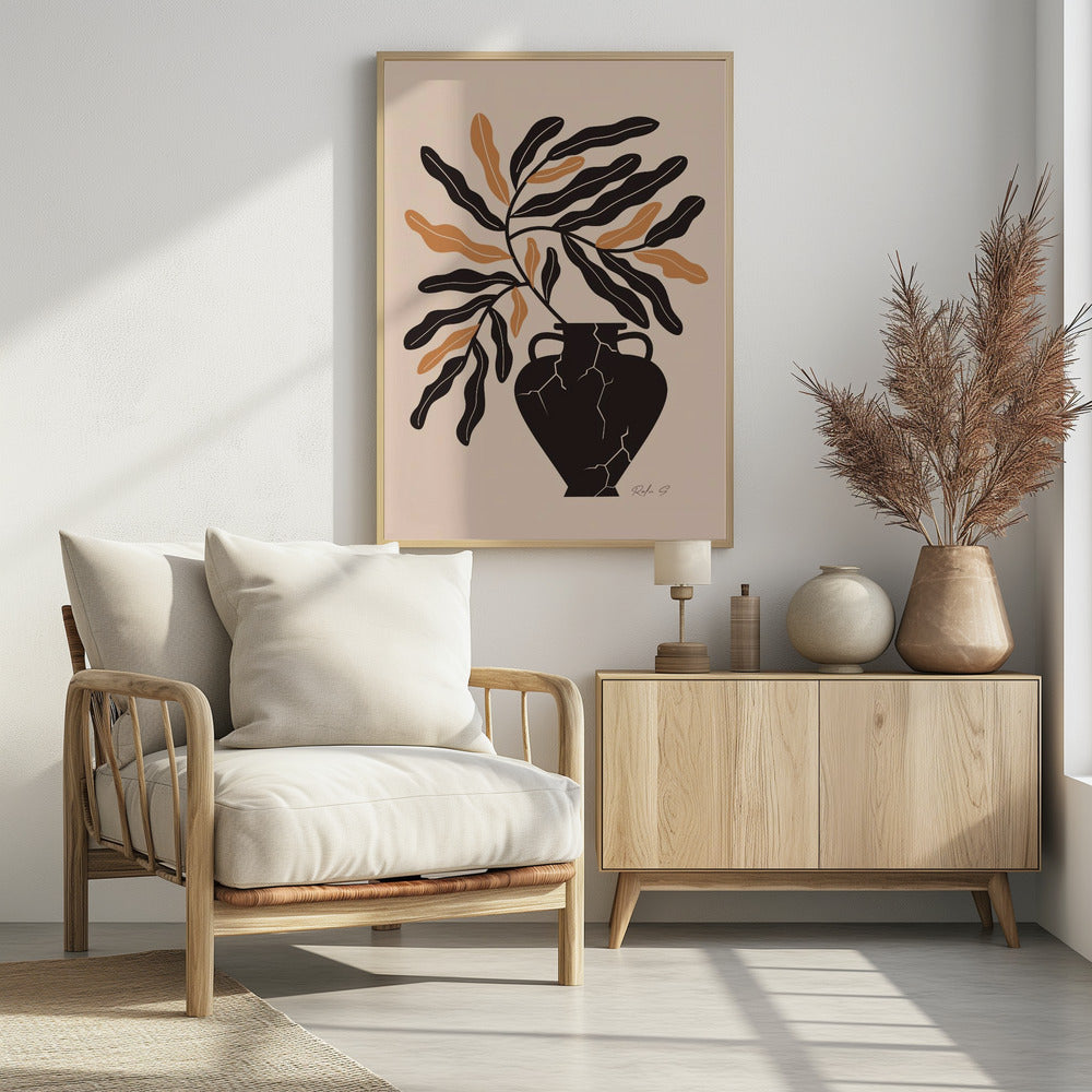 Sanftes Leben in einer zerbrochenen Vase | Poster