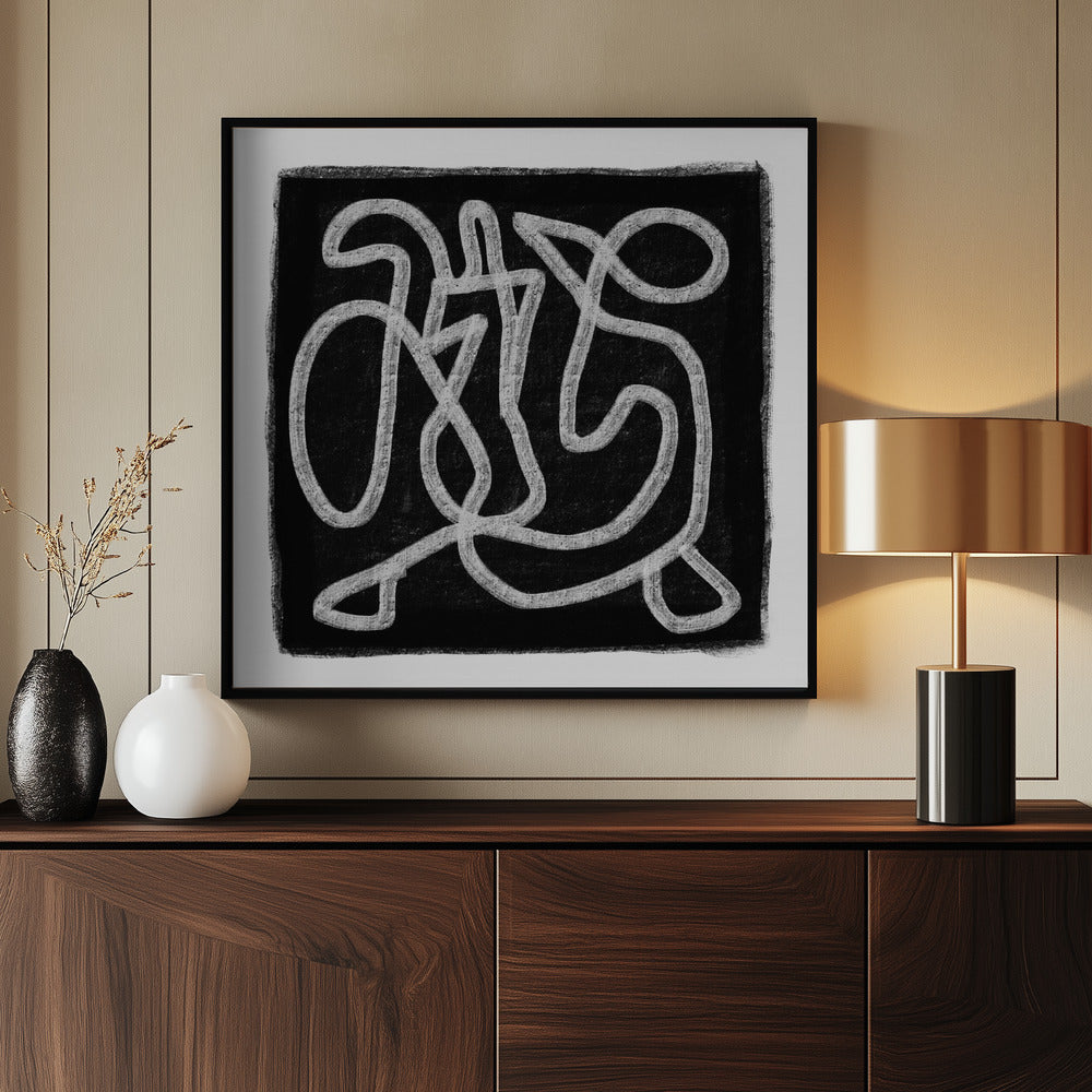 Schwarzes Gekritzel 3 | Poster