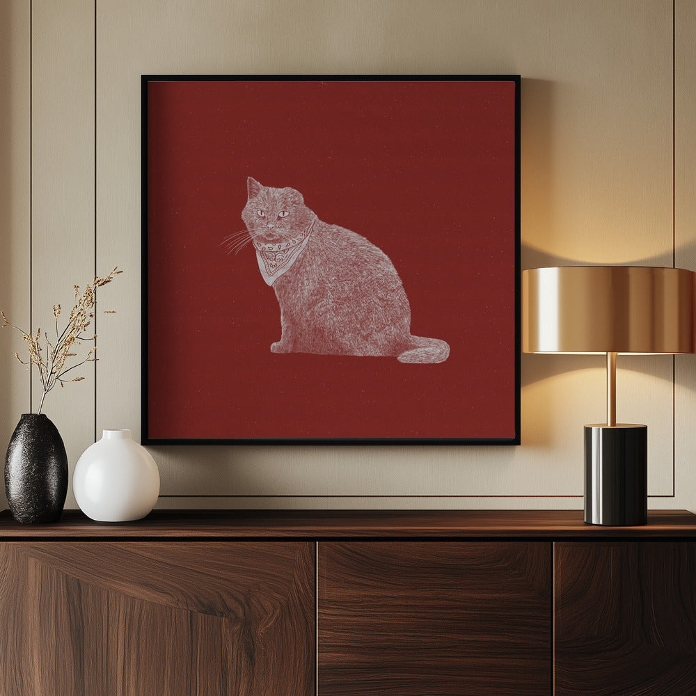 Badass Bandit Katze | Poster