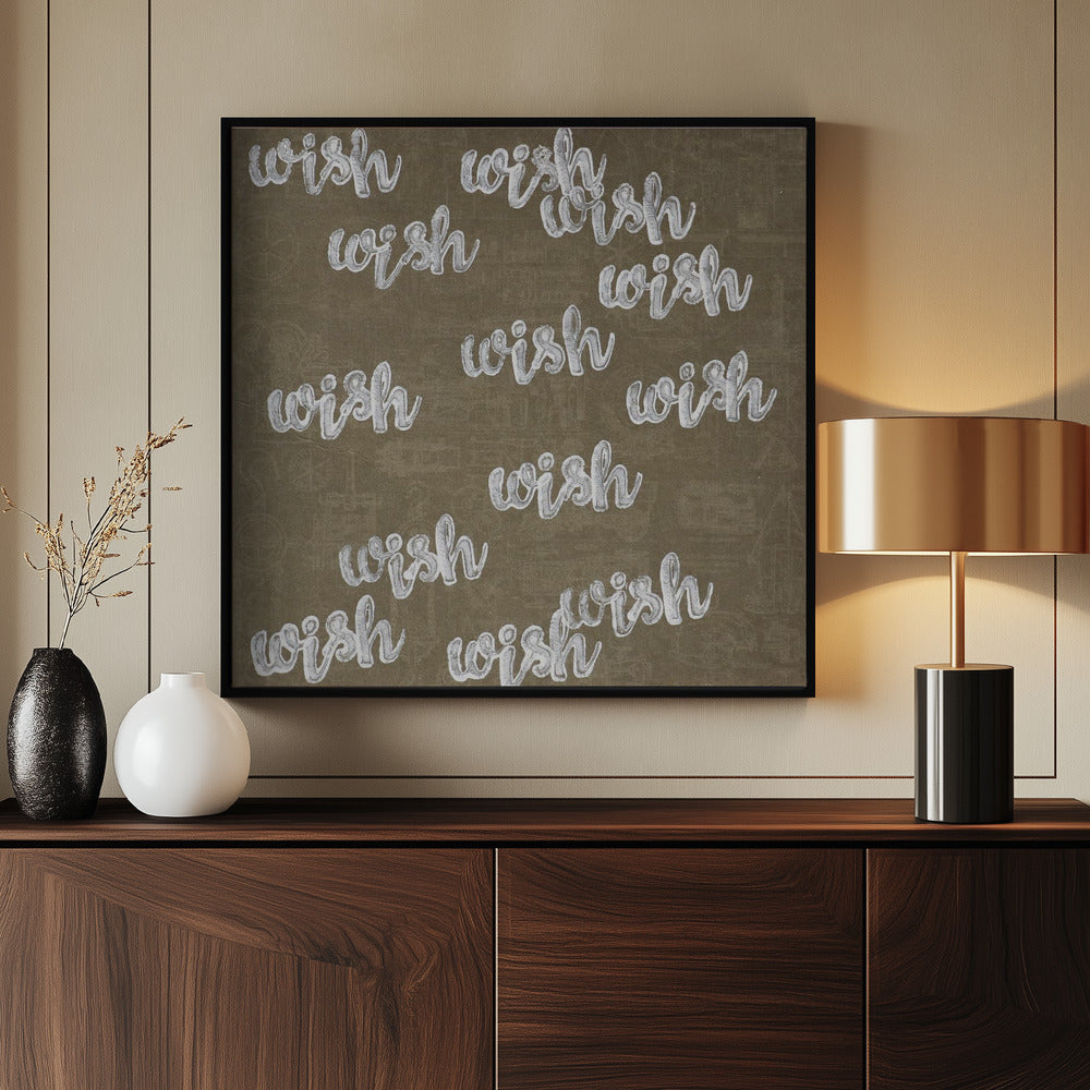 Buchstabenkunst [Wunsch] | Poster