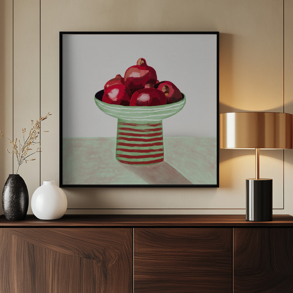 Granatapfel-Obstschale | Poster