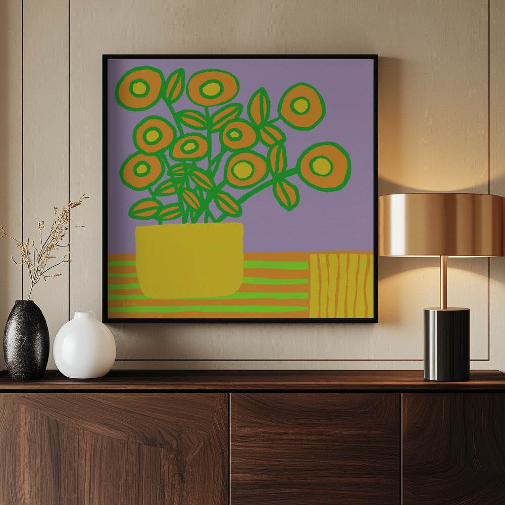 Flowers on table | Poster