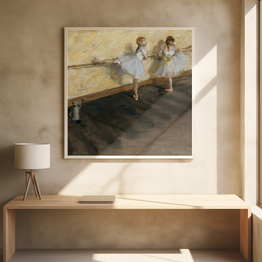 Tänzer üben an der Stange | Poster