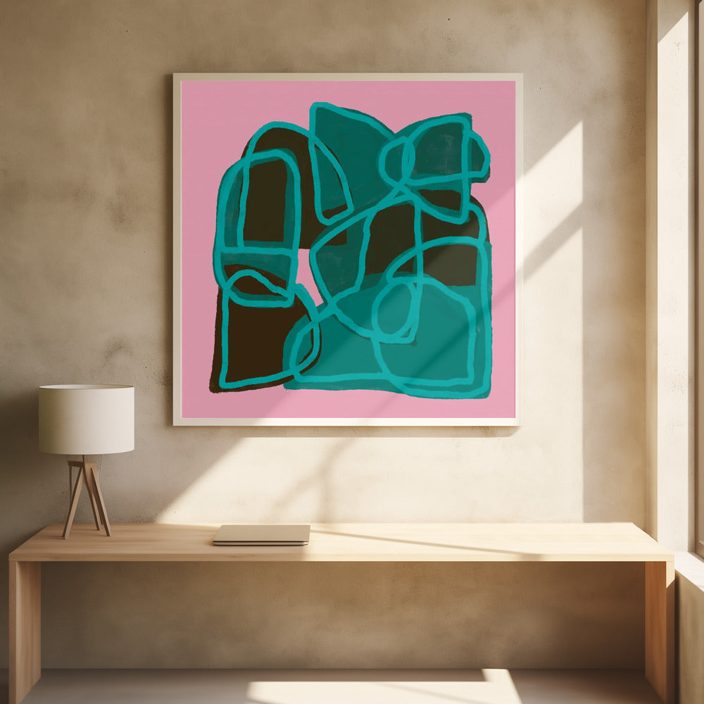 Rosa Abstrakt | Poster
