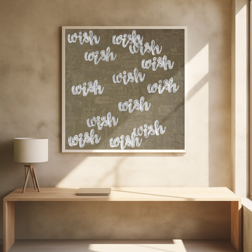 Buchstabenkunst [Wunsch] | Poster