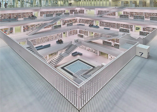 Stadtbibliothek Stuttgart Innenraum I | Tapete