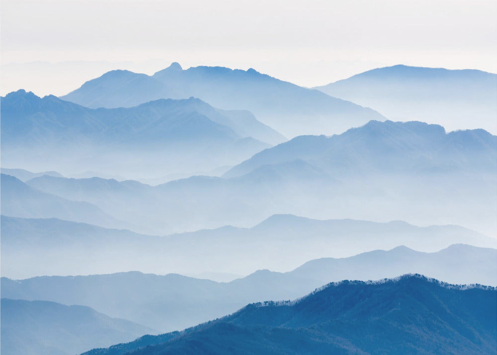 Nebelige Berge | Leinwand