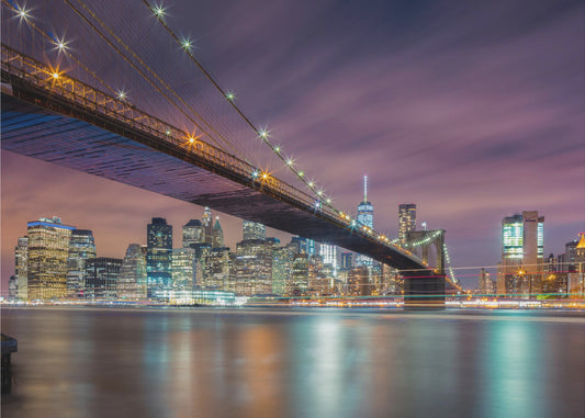 Brooklyn Bridge bei Nacht | Hintergrundbild