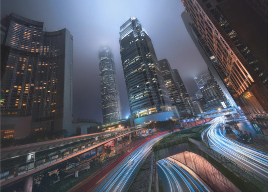 Lichter der Stadt Hongkong | Hintergrundbild