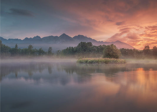 Tagesanbruch am See | Poster