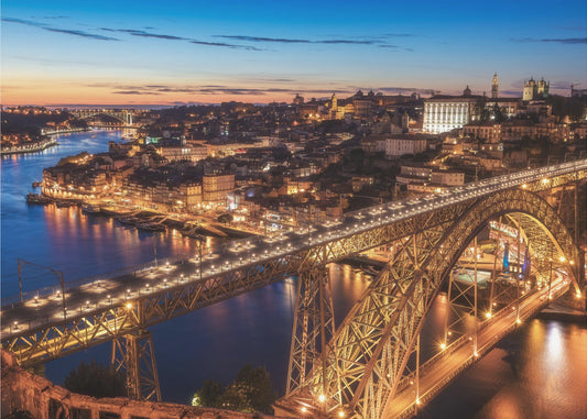 Portugal - Porto Blaue Stunde | Hintergrundbild