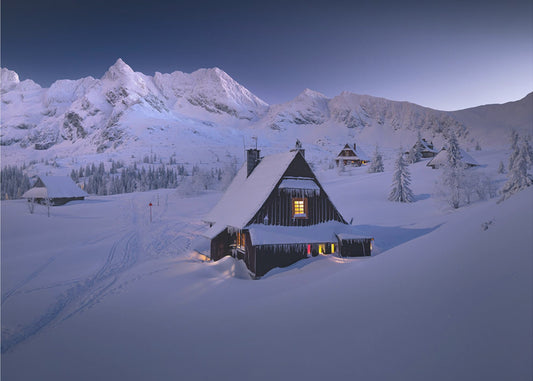 Winterhütte | Tapete