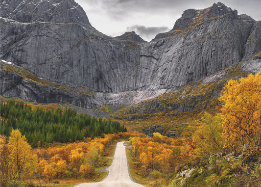 Straße zur Mauer | Hintergrundbild