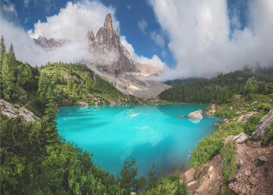 Veneto - Lago di Sorapis Panorama | Canvas