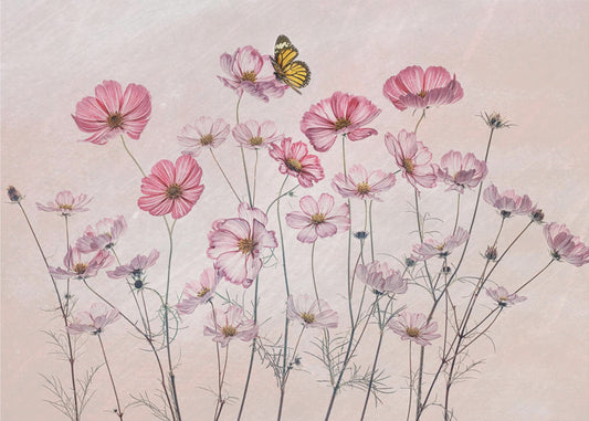 Kosmos und Schmetterling | Leinwand