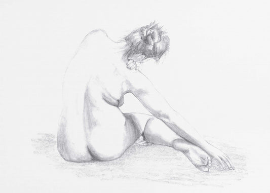 Skizze einer Frau | Leinwand