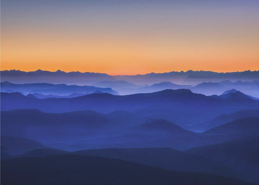 Nebelige Berge | Leinwand