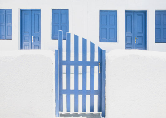Tünche und blaue Farbe | Leinwand