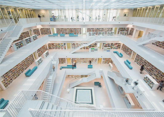 Bibliothek Stuttgart | Tapeten