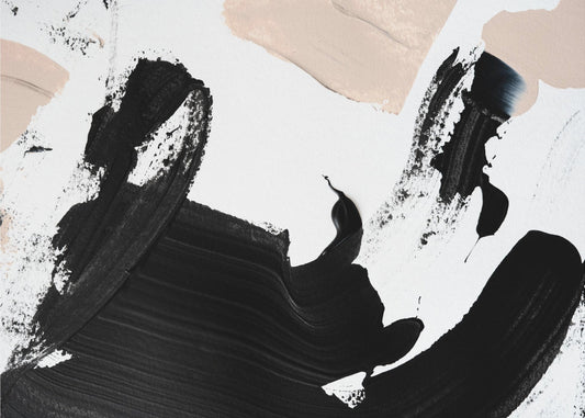 Schwarz und Nude | Tapete