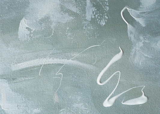Grün-weißes Acryl | Tapete