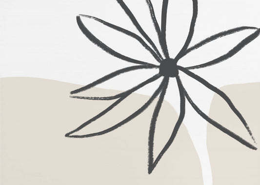 Blume und Creme | Tapete