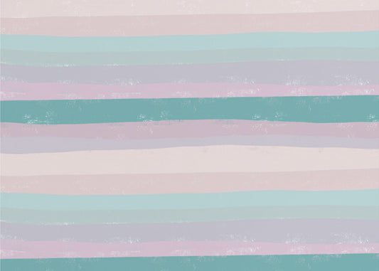 Horizontal Stripes In Soothing Tones | Canvas